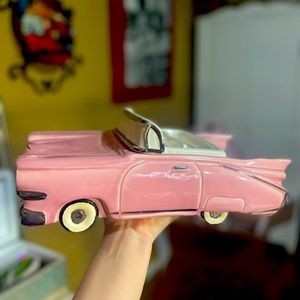 1986 Vintage Pink Cadillac cookie jars